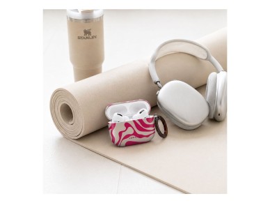 Capa protetora Lamano Tech-Protect para AirPods Pro 3 - Rosa e Bege