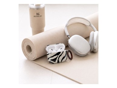 Capa Tech-Protect Lamano para AirPods 4/5 - preta e bege