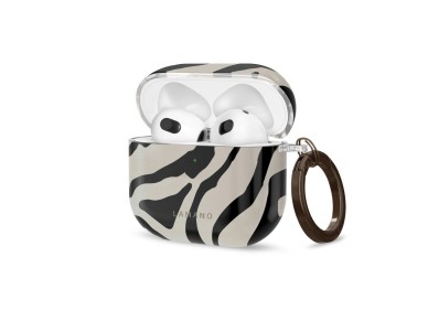 Tech-Protect Lamano case for AirPods 4 / 5 - black and beige Tech-Protect Lamano case for AirPods 4 / 5 - black and beige