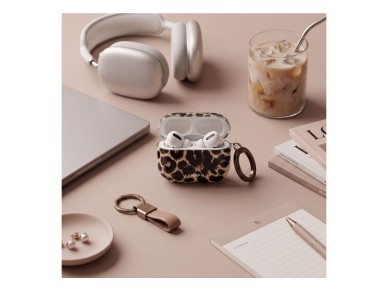 Funda Tech-Protect Lamano para AirPods 4/5 - negra y marrón Funda Tech-Protect Lamano para AirPods 4/5 - negra y marrón
