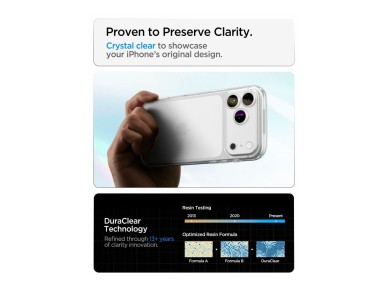 Funda Spigen Ultra Hybrid para iPhone 18 Pro / 17 Pro - Transparente
