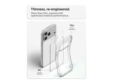 Funda Spigen Ultra Hybrid para iPhone 18 Pro / 17 Pro - Transparente