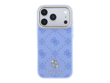 Guess Peony 4G Small Logo MagSafe Case for iPhone 18 Pro Max / 17 Pro Max - Light Blue