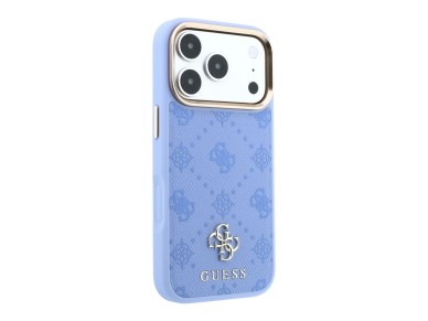 Guess Peony 4G Small Logo MagSafe Case for iPhone 18 Pro Max / 17 Pro Max - Light Blue