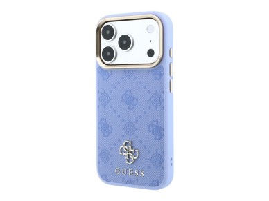 Guess Peony 4G Small Logo MagSafe Case for iPhone 18 Pro Max / 17 Pro Max - Light Blue