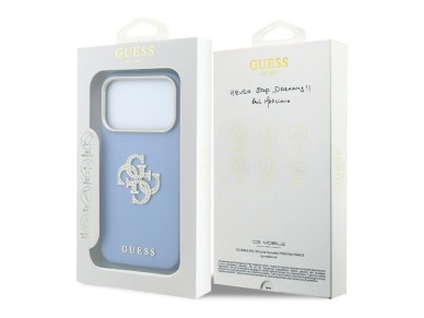 Funda Guess Smooth & Big Strass con logo para iPhone 18 Pro Max / 17 Pro Max - Azul Funda Guess Smooth & Big Strass con logo para iPhone 18 Pro Max / 17 Pro Max - Azul