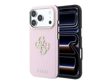 Guess Smooth & Big Strass Logo Case for iPhone 18 Pro Max / 17 Pro Max - Pink