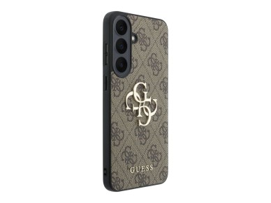 Guess Leather 4G Metal Logo Case for Samsung Galaxy S26 FE - Brown Guess Leather 4G Metal Logo Case for Samsung Galaxy S26 FE - Brown