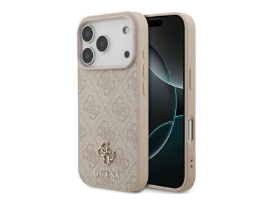 Guess 4G Small Classic Logo MagSafe Case for iPhone 18 Pro / 17 Pro - Pink