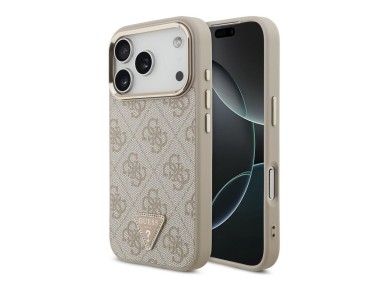 Guess 4G Triangle Logo MagSafe Case for iPhone 18 Pro / 17 Pro - Rose Gold Guess 4G Triangle Logo MagSafe Case for iPhone 18 Pro / 17 Pro - Rose Gold