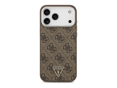 Guess 4G Triangle Logo MagSafe Case for iPhone 18 Pro Max / 17 Pro Max - Brown & Silver Guess 4G Triangle Logo MagSafe Case for iPhone 18 Pro Max / 17 Pro Max - Brown & Silver