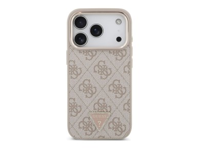 Funda Guess 4G con logo triangular y MagSafe para iPhone 18 Pro / 17 Pro - Oro rosa Funda Guess 4G con logo triangular y MagSafe para iPhone 18 Pro / 17 Pro - Oro rosa