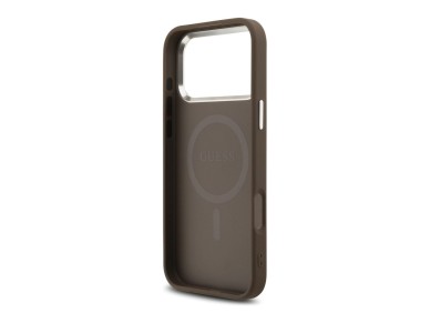 Guess 4G Triangle Logo MagSafe Case for iPhone 18 Pro Max / 17 Pro Max - Brown & Silver Guess 4G Triangle Logo MagSafe Case for iPhone 18 Pro Max / 17 Pro Max - Brown & Silver
