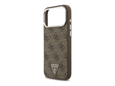 Guess 4G Triangle Logo MagSafe Case for iPhone 18 Pro Max / 17 Pro Max - Brown & Silver Guess 4G Triangle Logo MagSafe Case for iPhone 18 Pro Max / 17 Pro Max - Brown & Silver