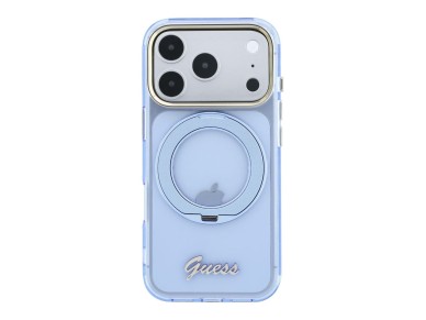 Capa MagSafe Guess IML Ring Stand 360 com Logo em Metal para iPhone 17 Pro Max / 18 Pro Max - Azul C Capa MagSafe Guess IML Ring Stand 360 com Logo em Metal para iPhone 17 Pro Max / 18 Pro Max - Azul C