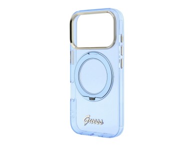 Capa MagSafe Guess IML Ring Stand 360 com Logo em Metal para iPhone 17 Pro Max / 18 Pro Max - Azul C Capa MagSafe Guess IML Ring Stand 360 com Logo em Metal para iPhone 17 Pro Max / 18 Pro Max - Azul C