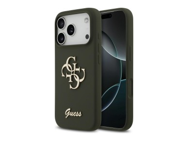 Guess Silicone Big 4G Script Case for iPhone 17 Pro Max - Green Guess Silicone Big 4G Script Case for iPhone 17 Pro Max - Green