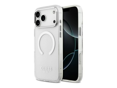 Guess Metal Outline MagSafe case for iPhone 17 Pro Max - silver Guess Metal Outline MagSafe case for iPhone 17 Pro Max - silver