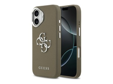 Guess Grained Big 4G Classic Logo iPhone 17 Case - Brown Guess Grained Big 4G Classic Logo iPhone 17 Case - Brown