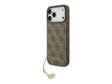 Guess 4G Charms Collection MagSafe case for iPhone 17 Pro Max - brown