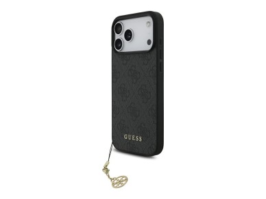 Guess 4G Charms Collection MagSafe case for iPhone 17 Pro Max - black Guess 4G Charms Collection MagSafe case for iPhone 17 Pro Max - black