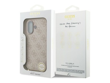 Capa MagSafe Guess 4G Charms Collection para iPhone 17 - Rosa Capa MagSafe Guess 4G Charms Collection para iPhone 17 - Rosa
