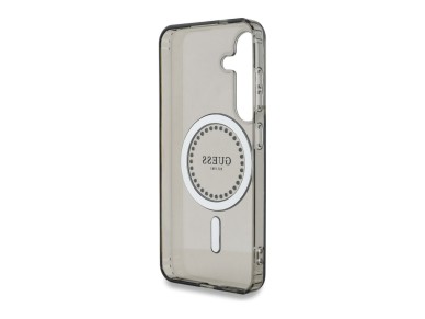 Funda Guess MagSafe negra con logotipo cl�sico estampado y diamantes de imitaci�n para Samsung Galax