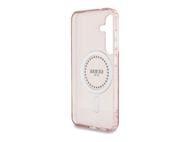 Funda Guess MagSafe con logotipo clásico estampado y diamantes de imitación para Samsung Galaxy S25 Funda Guess MagSafe con logotipo clásico estampado y diamantes de imitación para Samsung Galaxy S25