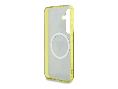 Funda Guess 4G con botones triangulares brillantes y MagSafe para Samsung Galaxy S25 (marrón) Funda Guess 4G con botones triangulares brillantes y MagSafe para Samsung Galaxy S25 (marrón)