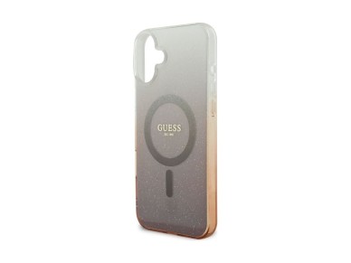 Guess IML Glitter Gradient MagSafe Case for iPhone 16 - Brown Guess IML Glitter Gradient MagSafe Case for iPhone 16 - Brown