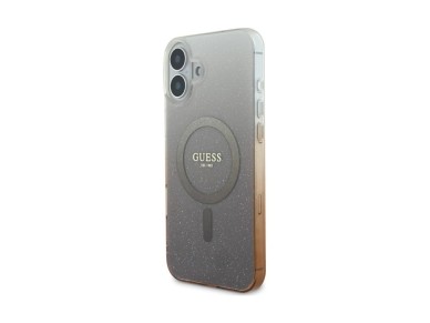 Guess IML Glitter Gradient MagSafe Case for iPhone 16 - Brown Guess IML Glitter Gradient MagSafe Case for iPhone 16 - Brown