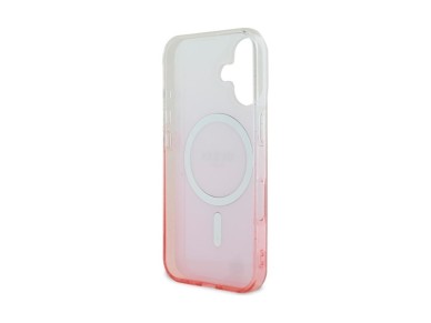 Guess IML Glitter Gradient MagSafe Case for iPhone 16 - Pink Guess IML Glitter Gradient MagSafe Case for iPhone 16 - Pink