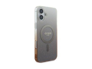 Guess IML Glitter Gradient MagSafe Case for iPhone 16 - Brown Guess IML Glitter Gradient MagSafe Case for iPhone 16 - Brown