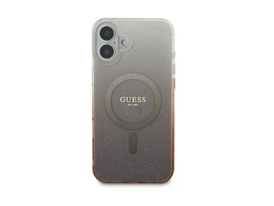 Guess IML Glitter Gradient MagSafe Case for iPhone 16 - Brown Guess IML Glitter Gradient MagSafe Case for iPhone 16 - Brown