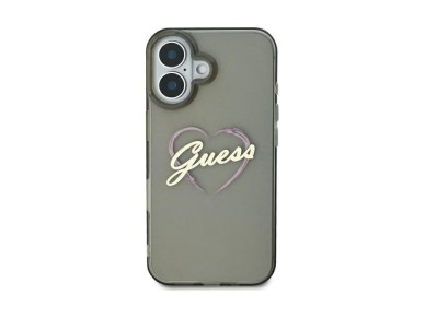 Guess IML Heart iPhone 16 Case - Black Guess IML Heart iPhone 16 Case - Black