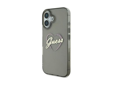 Guess IML Heart iPhone 16 Case - Black Guess IML Heart iPhone 16 Case - Black