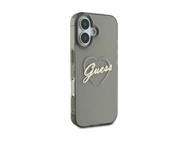 Guess IML Heart iPhone 16 Case - Black Guess IML Heart iPhone 16 Case - Black