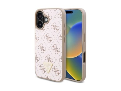 Guess New 4G Triangle Case for iPhone 16 - White