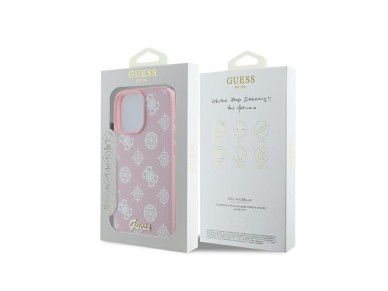 Capa MagSafe para iPhone 16 Pro com o logótipo Guess Peony Script - Rosa Capa MagSafe para iPhone 16 Pro com o logótipo Guess Peony Script - Rosa