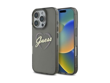 Guess IML Heart Case for iPhone 16 Pro - Black Guess IML Heart Case for iPhone 16 Pro - Black