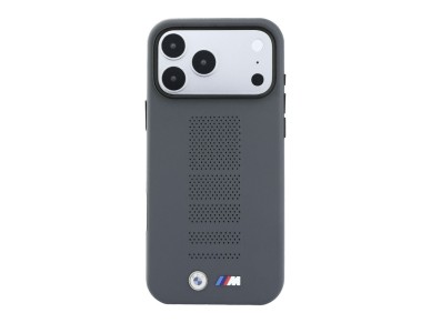 BMW M Blue Perfo Metal Logo MagSafe Case for iPhone 18 Pro Max / 17 Pro Max - Gray BMW M Blue Perfo Metal Logo MagSafe Case for iPhone 18 Pro Max / 17 Pro Max - Gray