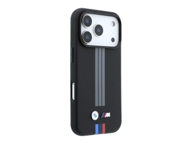 Funda BMW M Quadrille Kevlar Anthracite & Tricolor Print Lines MagSafe para iPhone 18 Pro Max / 17 P Funda BMW M Quadrille Kevlar Anthracite & Tricolor Print Lines MagSafe para iPhone 18 Pro Max / 17 P