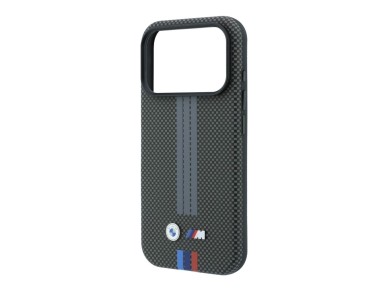 Capa MagSafe BMW M Quadrille Kevlar com estampa tricolor para iPhone 18 Pro Max / 17 Pro Max - Cinza Capa MagSafe BMW M Quadrille Kevlar com estampa tricolor para iPhone 18 Pro Max / 17 Pro Max - Cinza