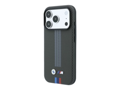 Capa MagSafe BMW M Quadrille Kevlar com estampa tricolor para iPhone 18 Pro Max / 17 Pro Max - Cinza Capa MagSafe BMW M Quadrille Kevlar com estampa tricolor para iPhone 18 Pro Max / 17 Pro Max - Cinza