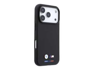 Funda BMW M Quadrille Kevlar Tricolor con logotipo metálico y MagSafe para iPhone 17 Pro Max / 18 Pr Funda BMW M Quadrille Kevlar Tricolor con logotipo metálico y MagSafe para iPhone 17 Pro Max / 18 Pr