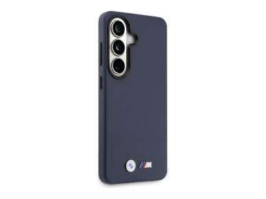 Capa MagSafe com logótipo BMW M em metal para Samsung Galaxy S26 - Azul Marinho Capa MagSafe com logótipo BMW M em metal para Samsung Galaxy S26 - Azul Marinho