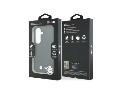 Capa MagSafe com logótipo BMW M em metal para Samsung Galaxy S26 - Preta Capa MagSafe com logótipo BMW M em metal para Samsung Galaxy S26 - Preta