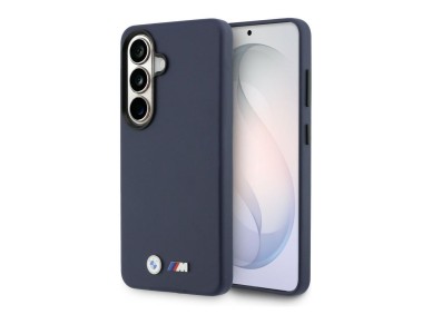 Capa MagSafe com logótipo BMW M em metal para Samsung Galaxy S26 - Azul Marinho Capa MagSafe com logótipo BMW M em metal para Samsung Galaxy S26 - Azul Marinho