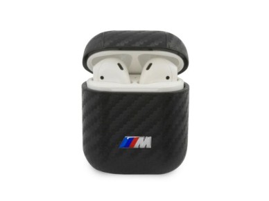BMW PU Carbon M Collection Case for AirPods 1/2 Cover - Black BMW PU Carbon M Collection Case for AirPods 1/2 Cover - Black