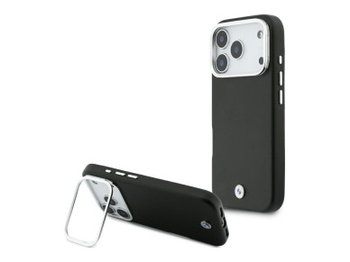 Funda MagSafe con logotipo metálico BMW M para iPhone 17 Pro - Negra Funda MagSafe con logotipo metálico BMW M para iPhone 17 Pro - Negra